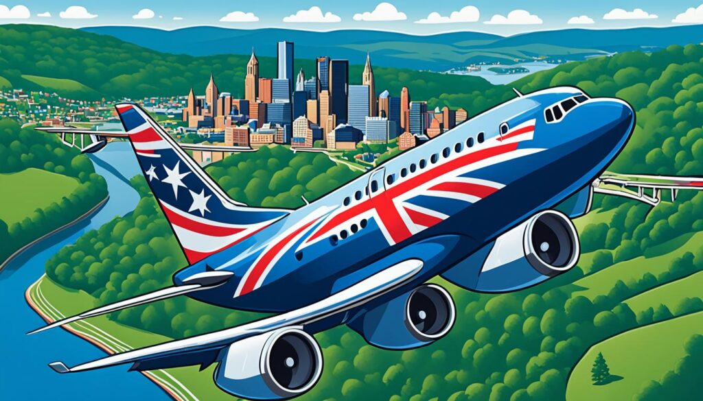 direct flights from UK to Pittsburgh